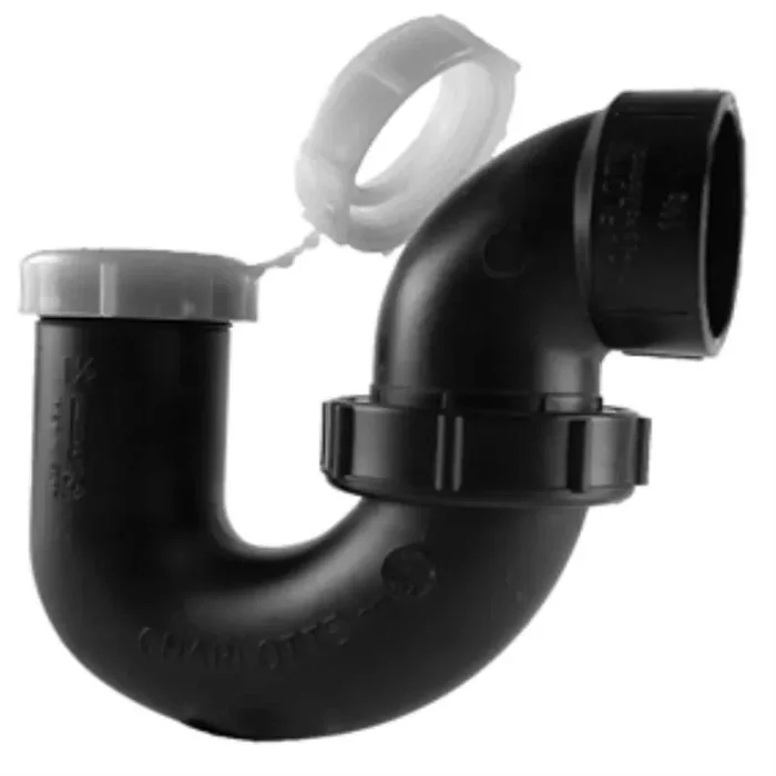 Charlotte Pipe 1-1/2-in ABS DWV Fitting for Non-Potable Water, Black, Schedule 40, NSF Safety Listed
