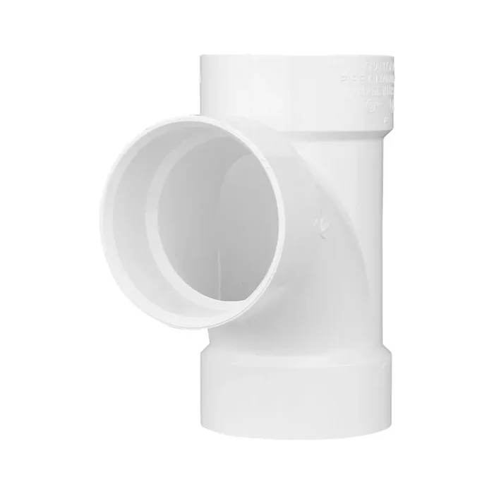 Charlotte Pipe 1-1/2-in x 1-1/2-in x 1-1/2-in PVC DWV Hub Sanitary Tee for Non-Potable Water Applications