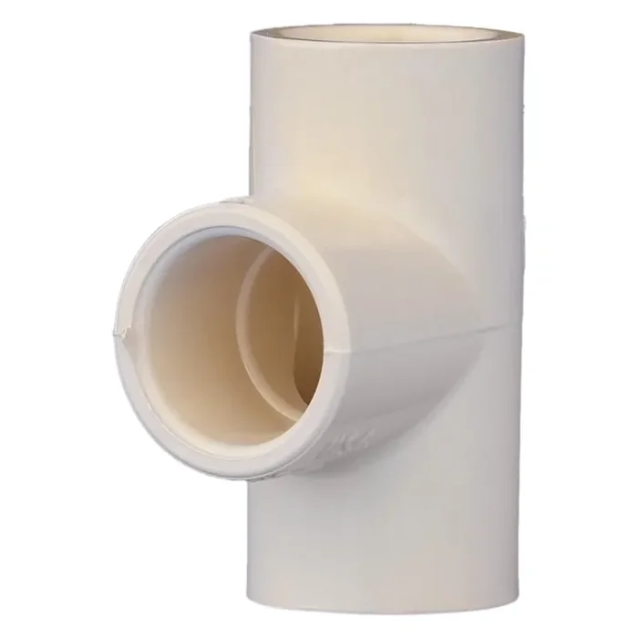 Charlotte Pipe 1-in CPVC Tee Fitting for Potable Water Distribution, Cream Color, NSF Approved, 1 Pack