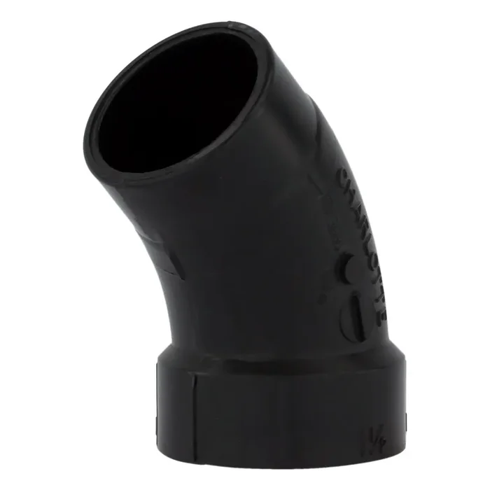 Charlotte Pipe 4-in 45-Degree ABS DWV Street Elbow