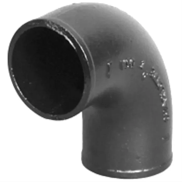 Charlotte Pipe 4-in Black Cast Iron Quarter Bend Pipe Fitting for DWV Applications, NSF Safety Listed, ASTM A74 Approved