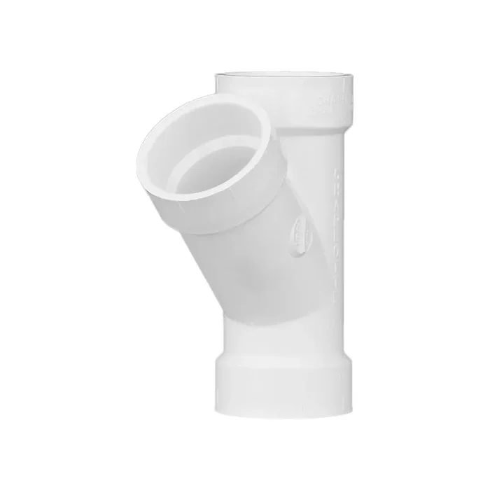Charlotte Pipe 6-in x 6-in x 6-in PVC DWV Hub Wye Fitting for Sanitary Drainage Applications