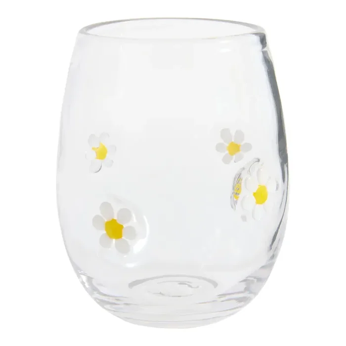 Charm Inlay Stemless Wine Glass