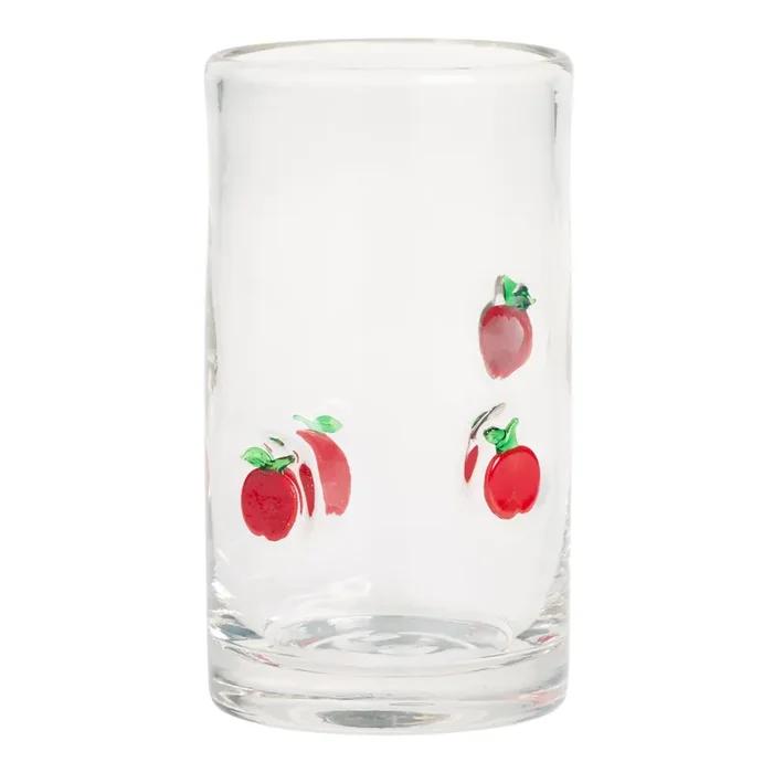 Charm Red Apple Inlay Highball Glass
