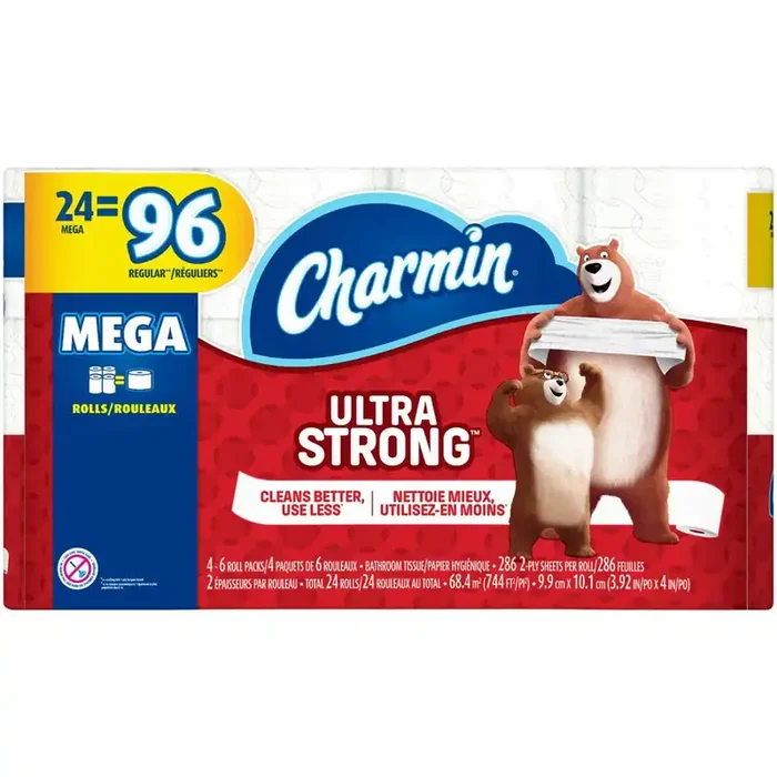 Charmin 24 Mega Tower Ultra Strong Tp