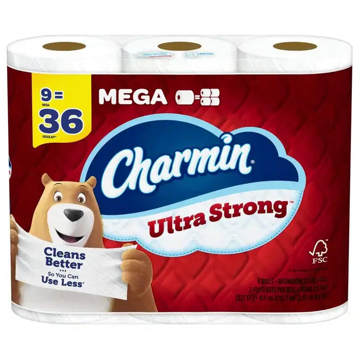 Charmin Bathroom Tissue, Mega Rolls, 2-Ply
