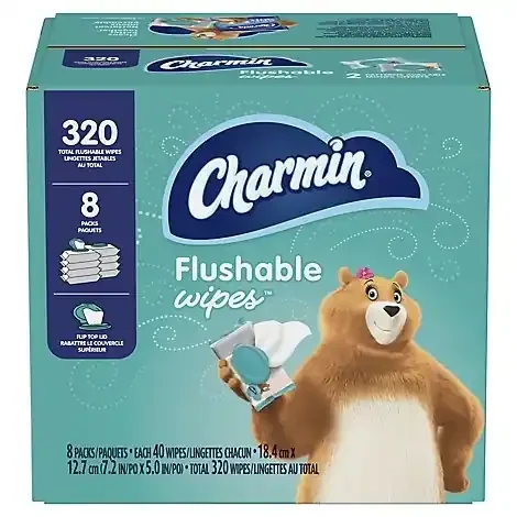 Charmin Flushable Wipes Unscented