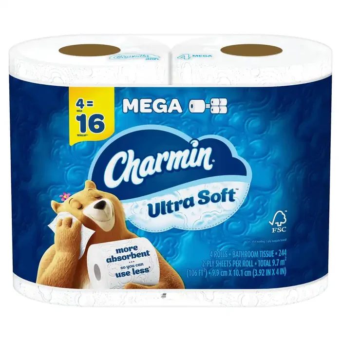 Charmin Ultra Soft Toilet Paper, 4 Ct