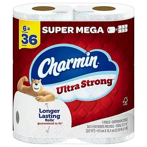 Charmin Ultra Strong Bath Tissue 6smr – 6 RL