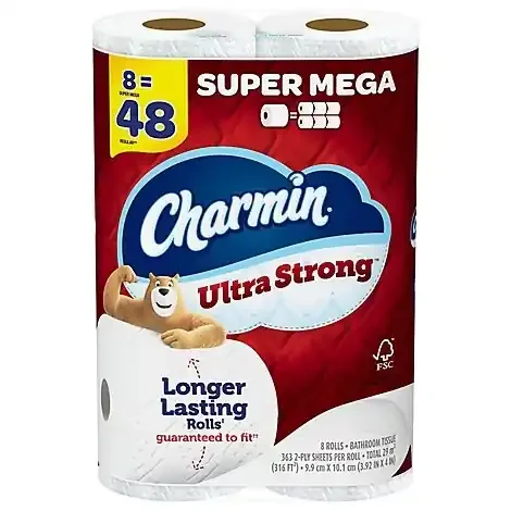 Charmin Ultra Strong Bath Tissue 8smr – 8 RL
