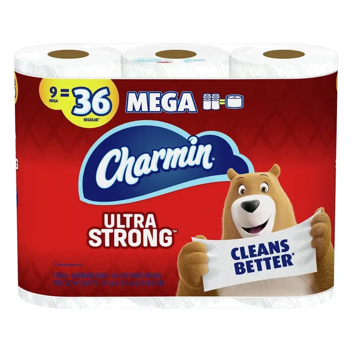 Charmin Ultra Strong Bath Tissue Mega 9Ct