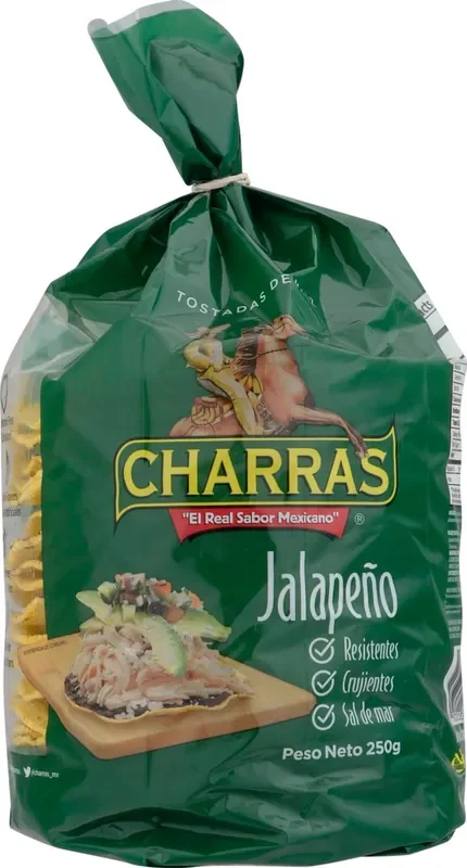 Charras Tostadas Jalapeno 8/8.8 Oz 8.8Oz