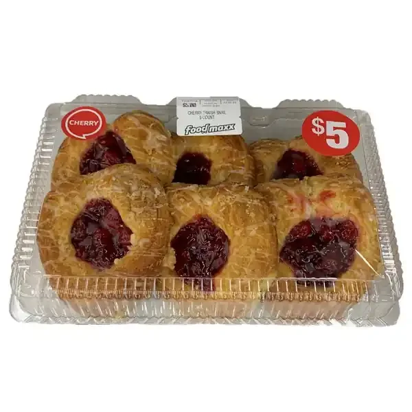 Cherry Danish Snail, 6 Count