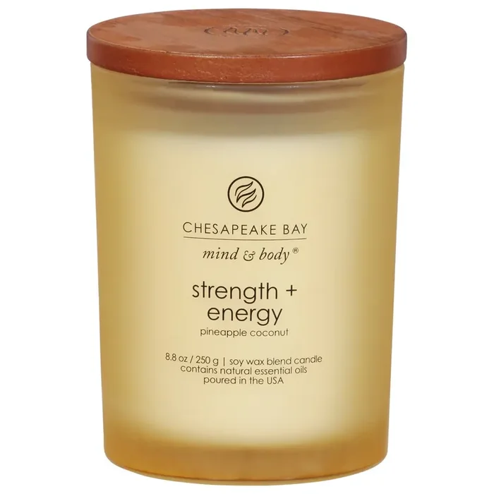Chesapeake Bay Candle Mind & Body Strength + Energy Pineapple Coconut Candle 8.8 oz