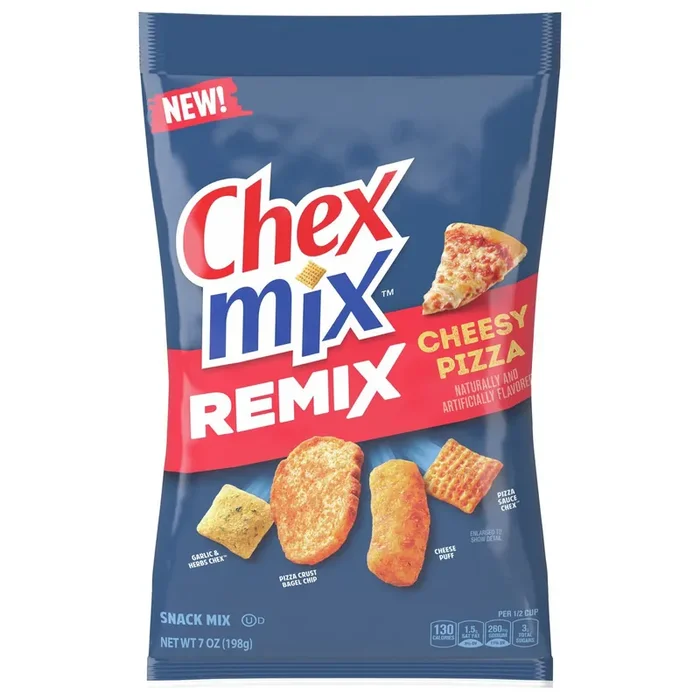 Chex Mix Cheesy Pizza Snack Mix, 7 OZ