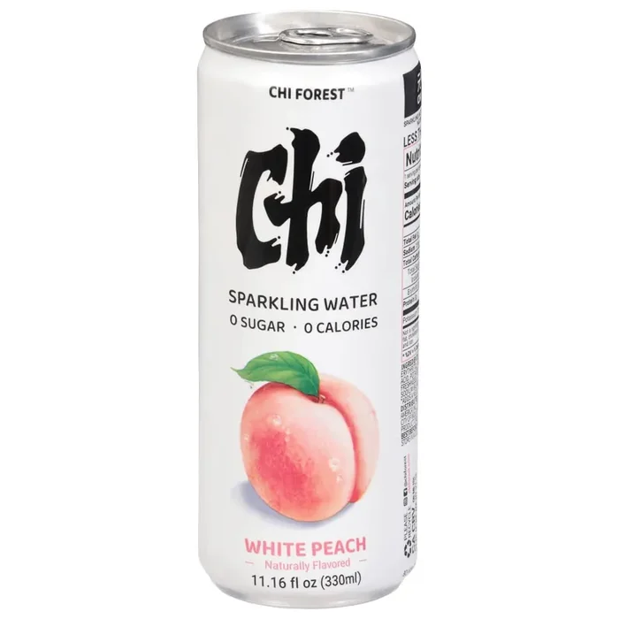 Chi Forest Sparkling Water White Peach – 11.16 Oz