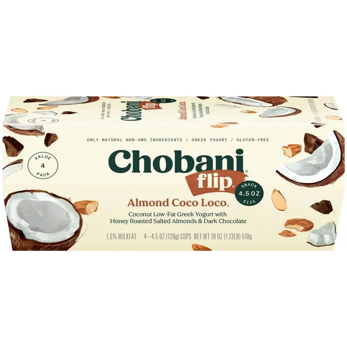 Chobani Flip Chocolate Almond Coco Loco Greek Yogurt- 4 ct; 4.5 oz