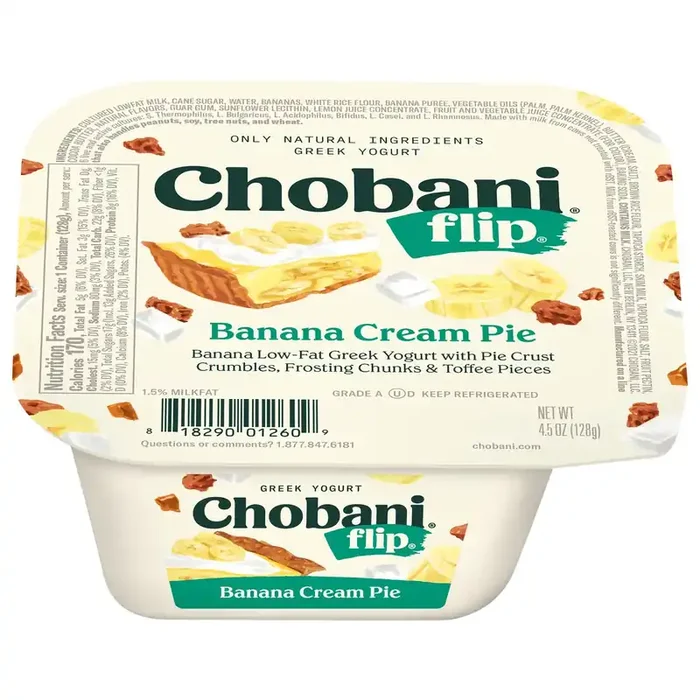 Chobani Flip Greek Banana Cream Pie Yogurt 4.5 oz