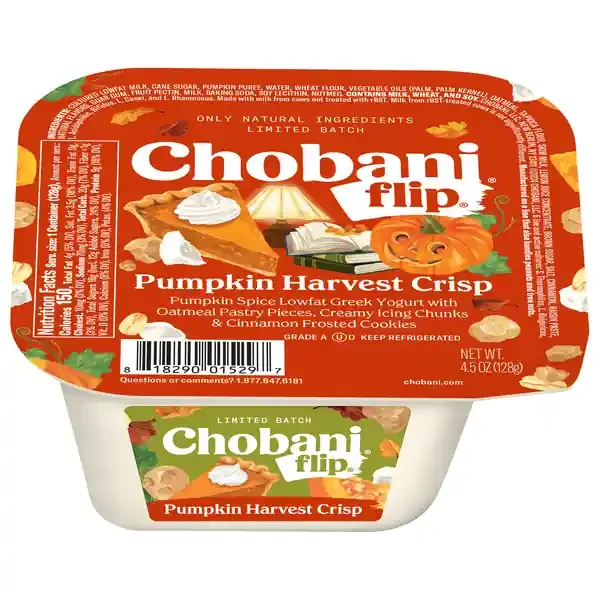 Chobani Flip Limited Batch Low Fat Pumpkin Harvest Crisp Greek Yogurt Cup