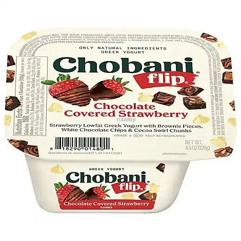 Chobani Flip Lowfat Greek Yogurt Chocolate Covered Strawberry – 4.5 oz
