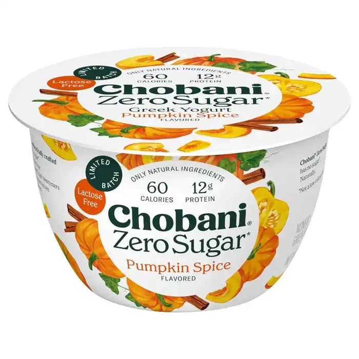 Chobani Limited Batch Zero Sugar Greek Pumpkin Spice Yogurt