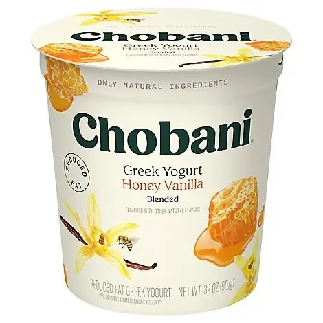 Chobani Reduced Fat Greek Yogurt Honey Vanilla 32oz – 32 OZ