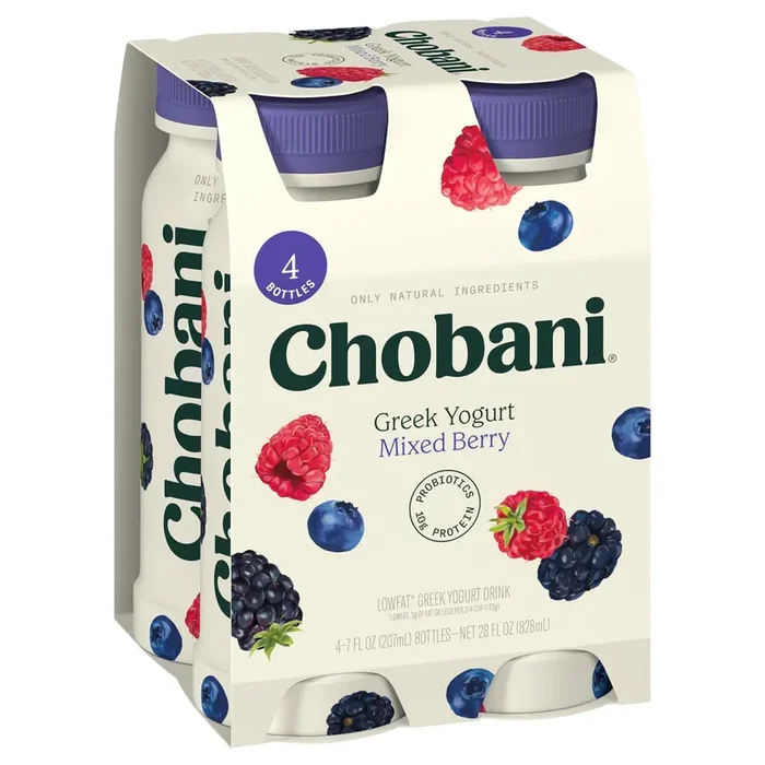 Chobani Yogurt Drink, Greek, Lowfat, Mixed Berry