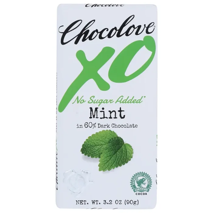 Chocolove XO Mint Dark Chocolate No Sugar Added