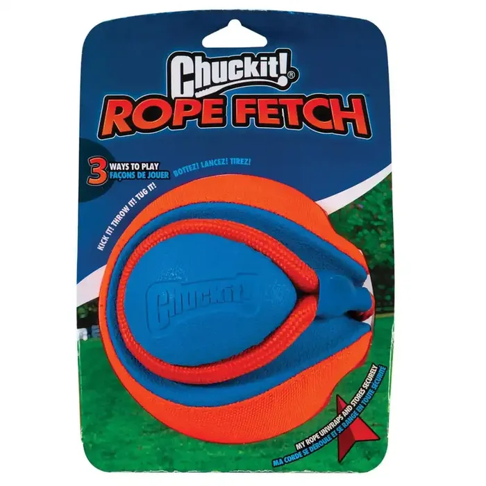 Chuckit! Rope Fetch Dog Toy – Orange