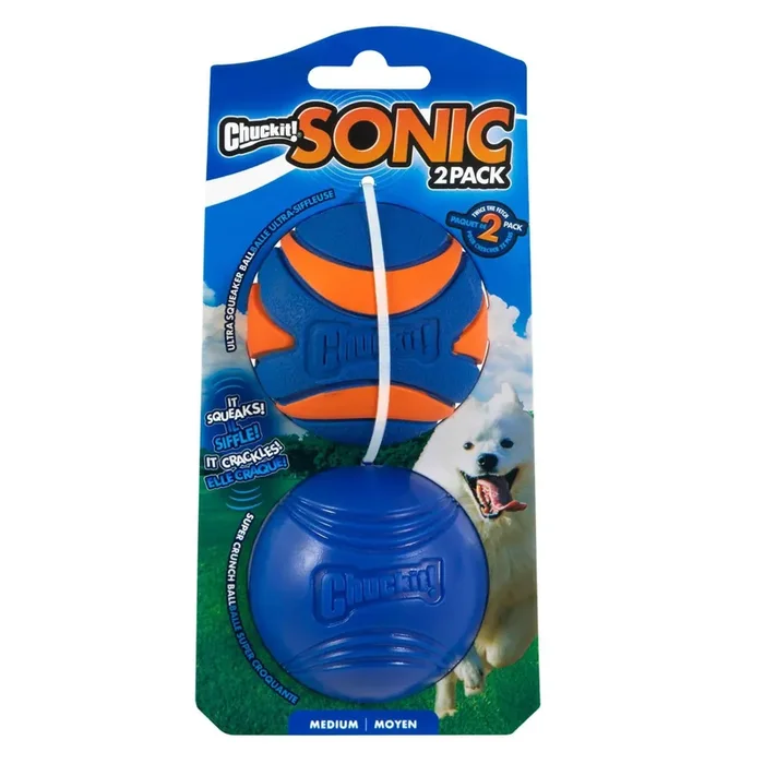 Chuckit! Sonic Balls Dog Toy – 2pk
