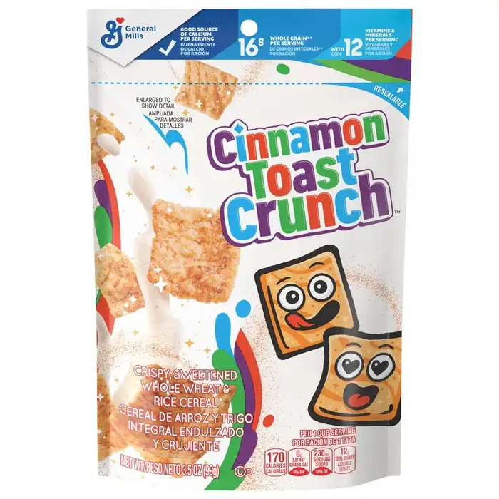 Cinnamon Toast Crunch Cereal Pouch, 3.5 Oz