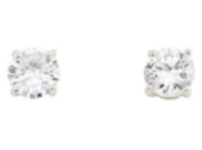 City By City Cbc Cz Ear 7Mm Round Stud 111581 Slv