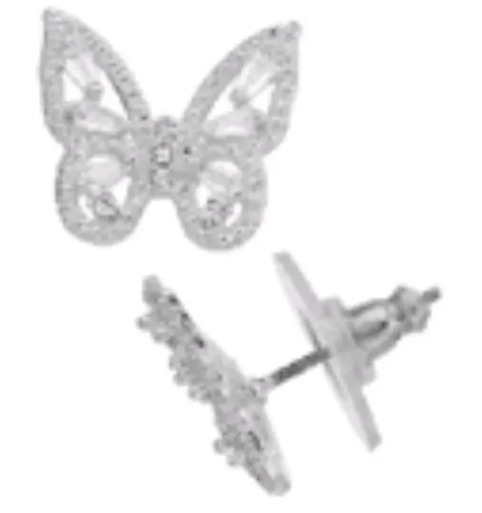 City By City Cbc Ear Crys Butterfl 111600 Slv