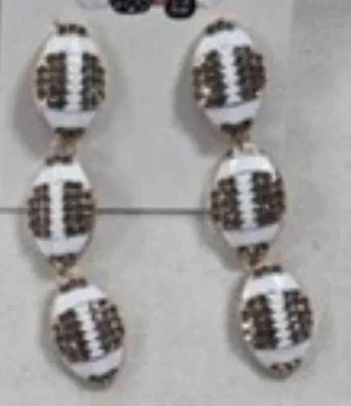 City By City Cbc Ear Jeweld Football Drops 113970 Brn