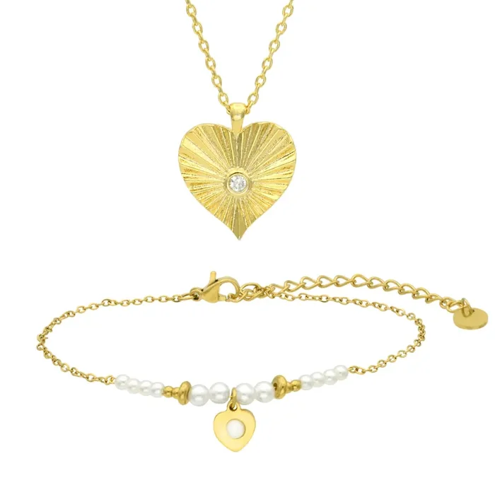 City By City Cbc Pnd Duo Cz Hrt Set 111665 Gld