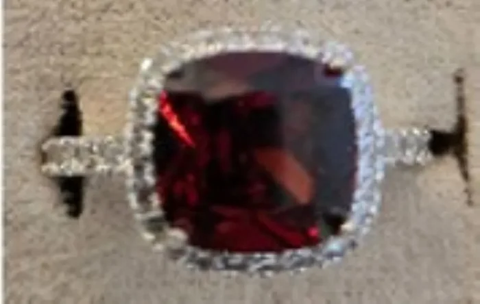 City By City Cbc Rng Cush Cz Hlo Pv Bnd 113854-07 Red