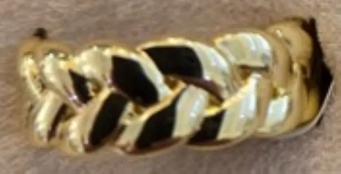 City By City Cbc Rng No Stn Braided Bnd 113853-08 Gld