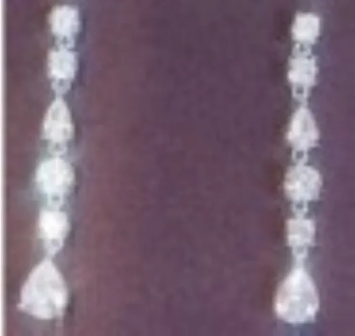 City by City Cubic Zirconia Silver Plated Mixed Stone Drop Elegant Earrings