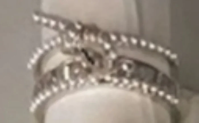 City by City Silver Pearl Duo Ring With Pave Cubic Zirconia