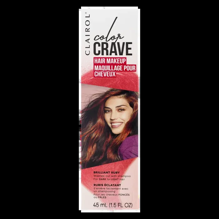 Clairol Color Crave Brilliant Ruby Hair Makeup