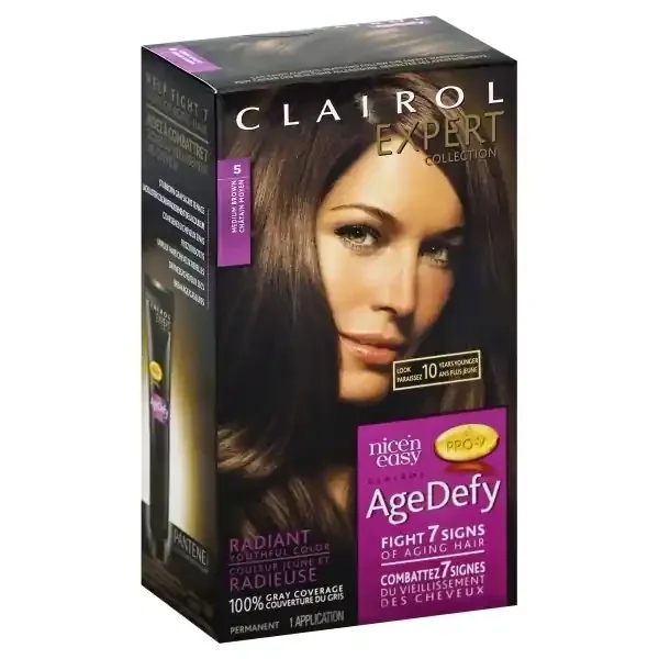 Clairol Expert Agedefy Medium Brown Hair Dye Kit