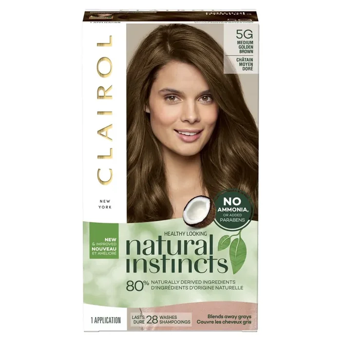 Clairol Healthy Looking Natural Instincts 5G Medium Golden Brown Hair Color
