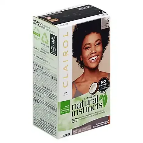 Clairol Natural Instincts Hair Color Non-Permanent Black 36 – Each