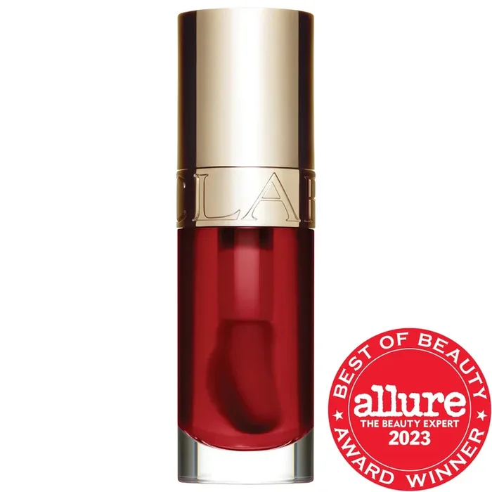 Clarins Lip Comfort Hydrating Oil 03 Cherry – sheer warm red, pH reactive