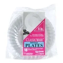 Classicware Clear Plastic Plate
