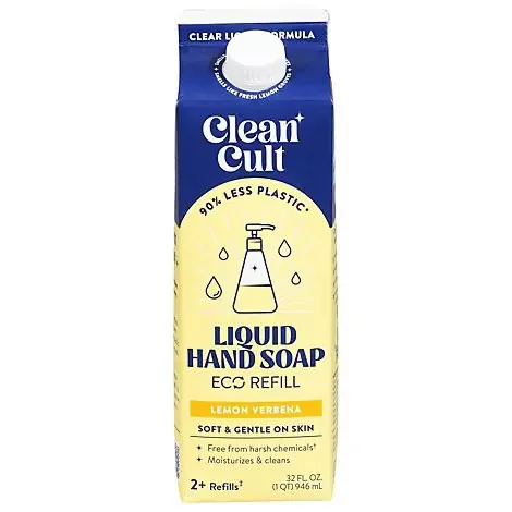 Cleancult Lemon Verbena Hand Soap Refill – 32 Fl. Oz.