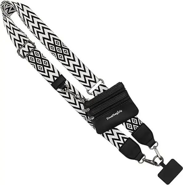 CLIP GO W/POUCH CHEV BLACK/WHITE