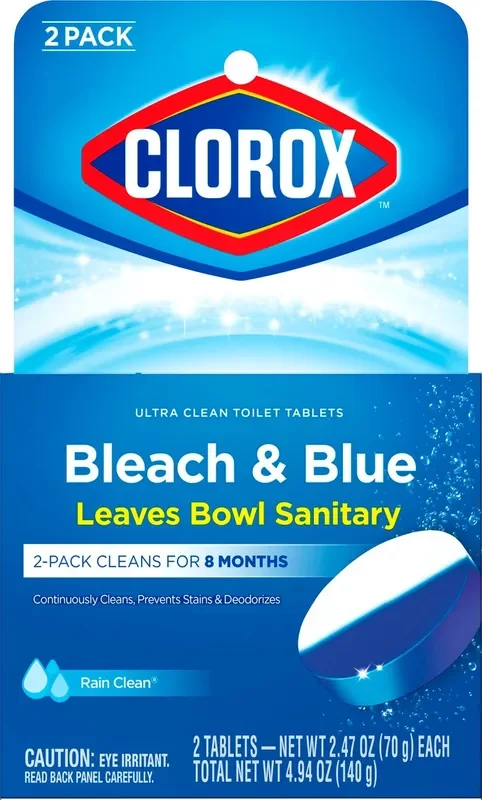 Clorox Bleach & Blue Rain Clean Automatic Toilet Bowl Cleane