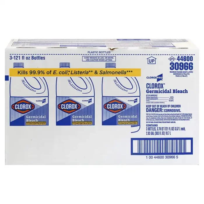 Clorox Germicidal Concentrated Bleach 3 ea