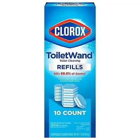 Clorox Toilet Disposable Wand Heads Disinfecting Refills – 10 Count